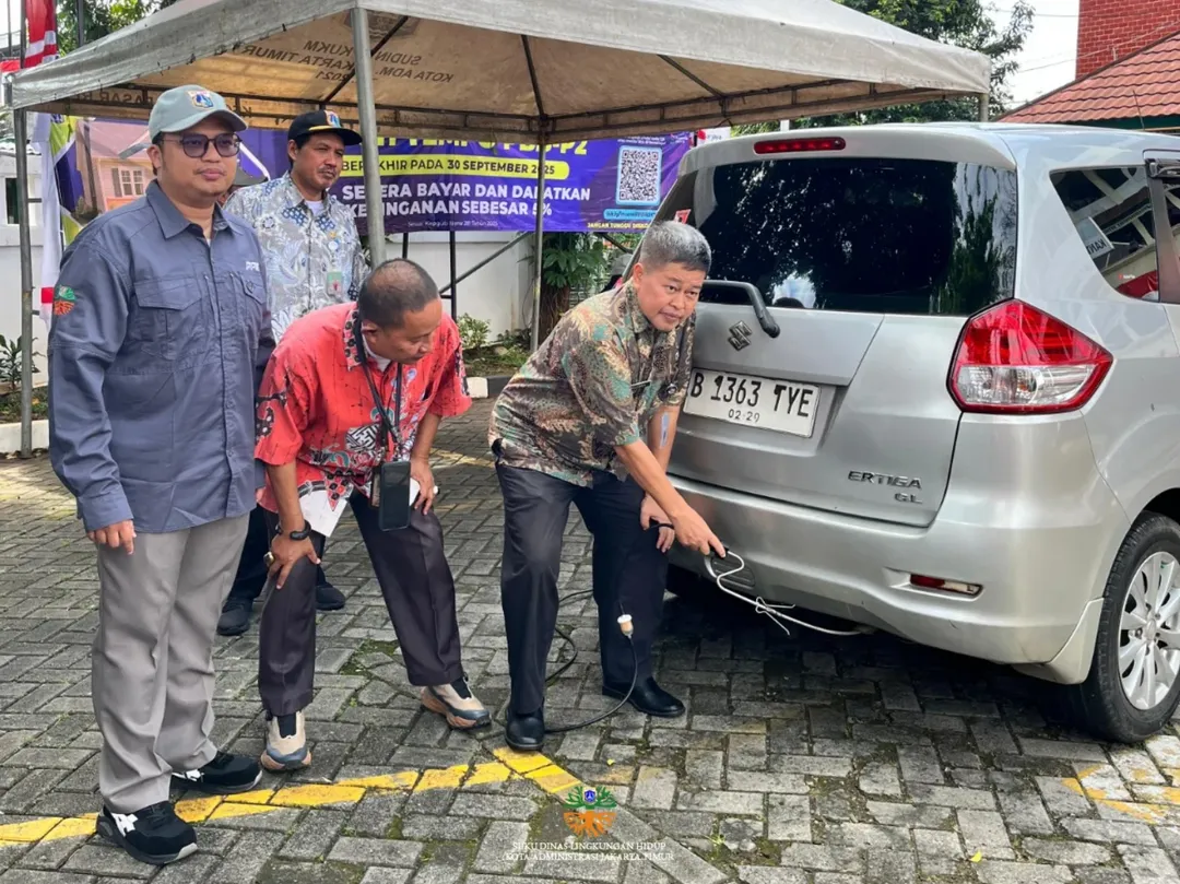 Uji Emisi di Kecamatan Pasar Rebo: 128 Kendaraan Diuji, 112 Lulus Standar