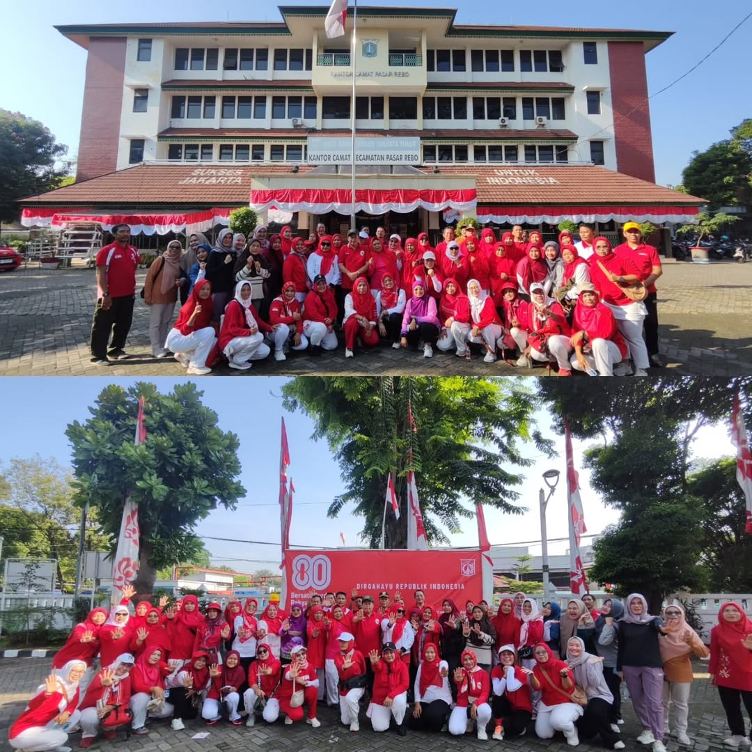 Senam Bersama ASN, PKK, Kader Jumantik, dan Warga Kecamatan Pasar Rebo